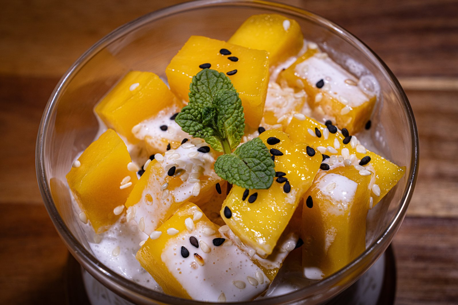 Riz gluant à la mangue