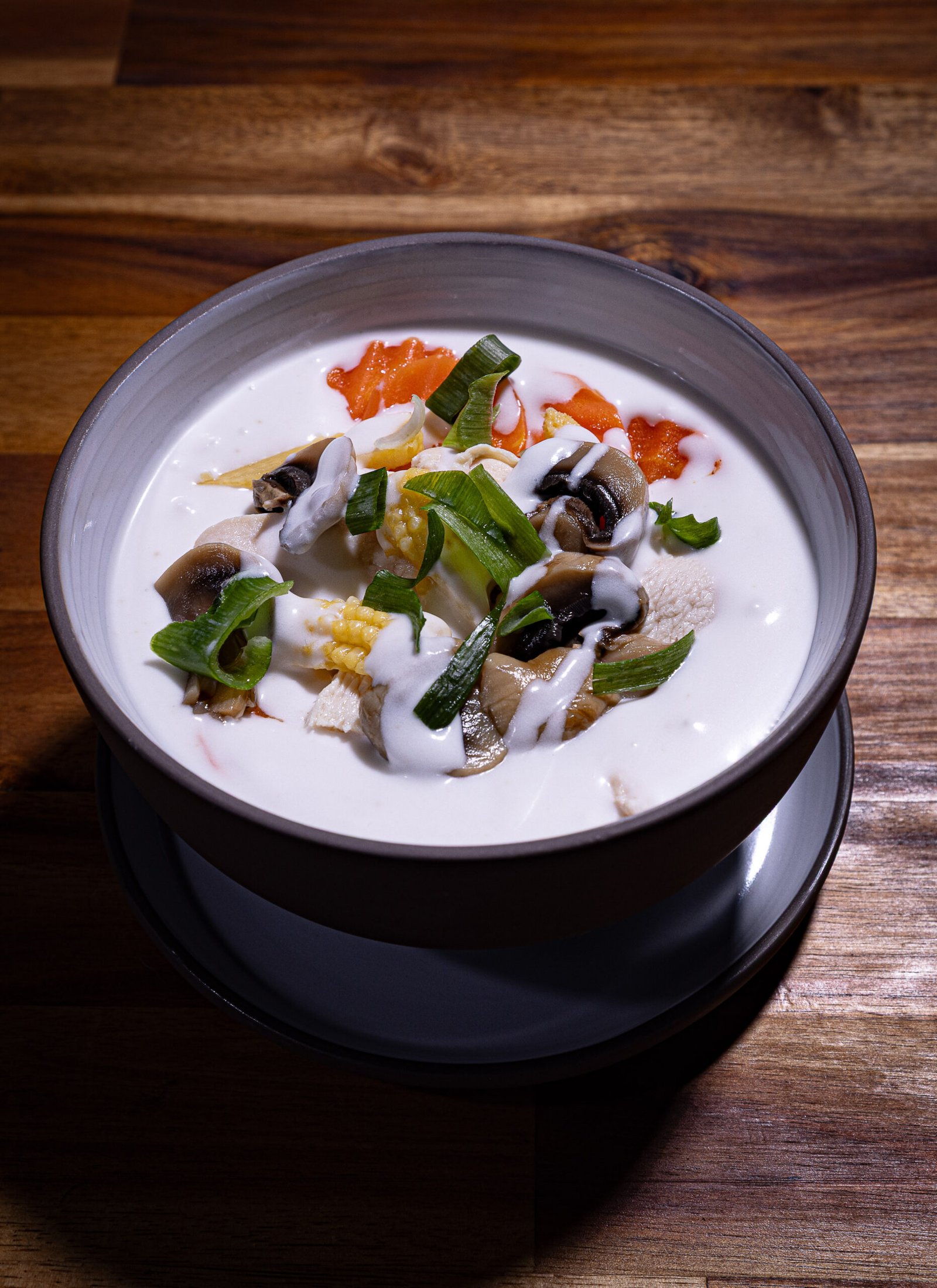 Soupe de légumes au lait de coco & citronnelle